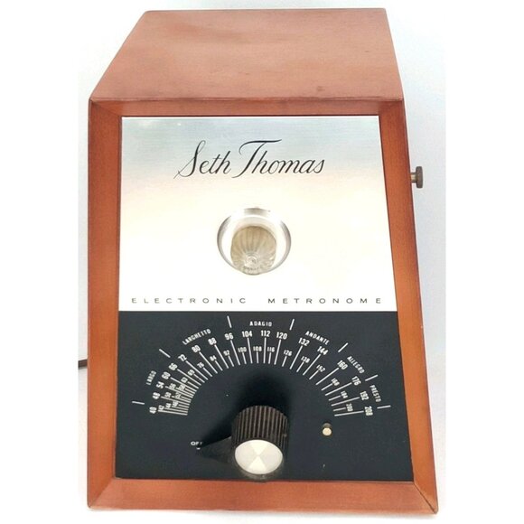 Mid Century Modern Electronic Metronome Seth Thomas 6310 Made In USA 1960s - Picture 1 of 16